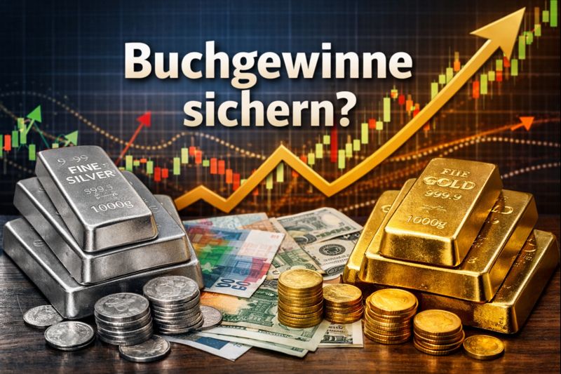 Wer bei seinen stark gestiegenen Rohstoffanlagen „Buchgewinne“ realisieren will, sollte sich also überlegen, auf welche Referenzgröße er sich dabei bezieht, da Sachwerte wertstabiler sind als Fiat-Geld.